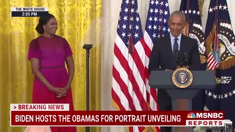 Barack Obama Thanks Biden For 'Faith In Our Democracy' At White House Portrait Unveiling