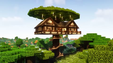 🌴Tree House / Minecraft Tutorial