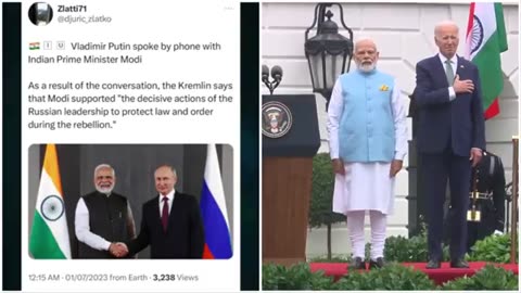 Modi called Putin after the Mutiny. ☎️ He fully supports Russia and agreed to work together