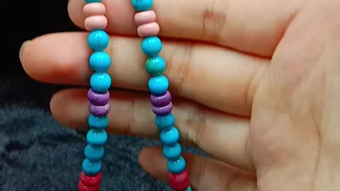 Natural turquoise blue smooth beads with Rhodonite gemstone pendant sakura onyx 04