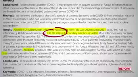 Report, Vittime per Covid o per antibiotico-resistenza?