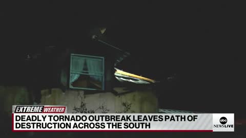 Search and rescue efforts underway in Louisiana following deadly tornadoes