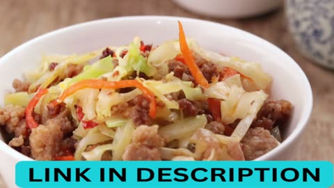 Keto Chili-Blackbean Pork Cabbage Stir-Fry