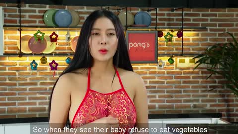 #cute Pong's kitchen - How To Cook Vegetable stir fry - Beautiful girl Cooking