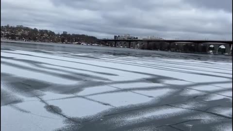 Frozen lake at Marievik (Sweden) !!