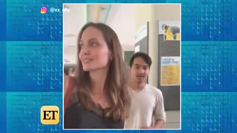 ongelina Jolie Tries Not to Cry While Dropping Son Maddox Off att