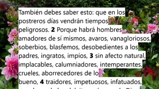 Los postreros días es hoy._ Devocional