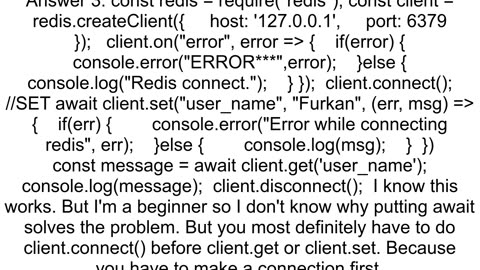 ClientClosedError The client is closed error in Nodejs with Docker and Redis