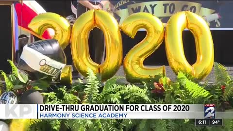 Harmony Science Academy-Houston senior class celebrates 2020 graduation with drive-through ceremony
