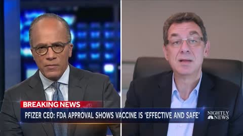 Pfizer CEO - vaccine is safe and effective and get ready for a third shot...