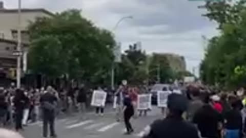 Sen. Schumer met with cheers and boos during Queens Pride Parade