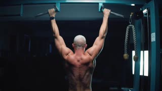 Back workout pullups fitness MB