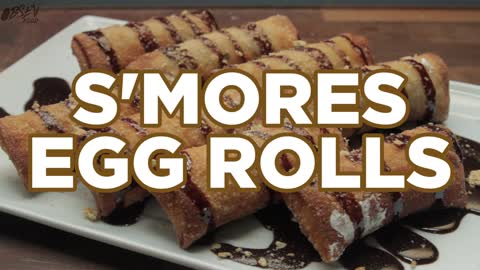 S'mores Egg Rolls - Delicious East Meets West Treat