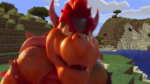 Super Mario Bros Movie Trailer, But The Action Takes Place In Minecraft