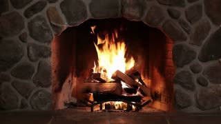 Relaxing - Burning and Crackling FirePlace