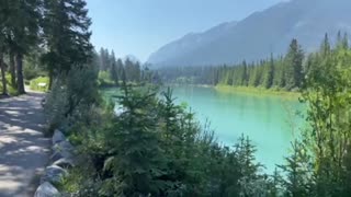 Nature and travel: Bow River, Banff, Canada