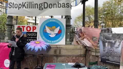 A Rally Against Nato In Spain - #StopKillingDonbas