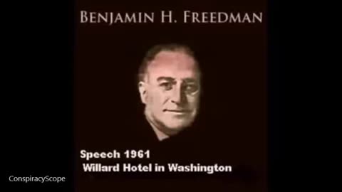 Benjamin H Freedman speech 1961