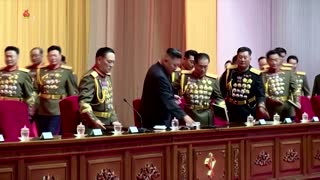 North Korean TV shows Kim Jong Un with bandaged head