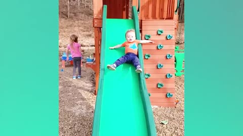 Funny Babies Playing Slide Fails - Cute Baby Videos-20