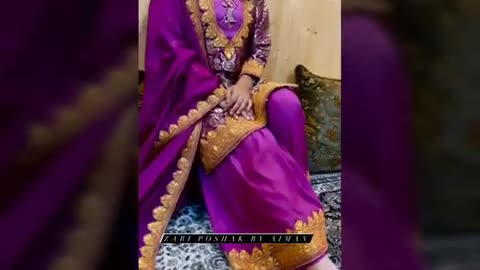 Hand tilla work bridal nikah pherans & tilla suits 😍 by Zari Poshak