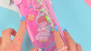 CUTE LIQUID PENCIL CASE UNBOXING #shorts #youtubeshorts