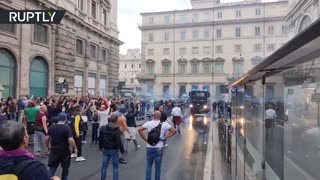 Police In Rome Silence Peaceful Protestors