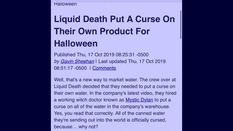 Don’t ever drink Liquid Death
