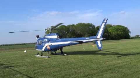 Décollage hélicoptère Gendarmerie écureuil