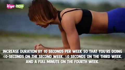 How to Get a Flat Stomach in a Month at Home - Abs Workout Planking