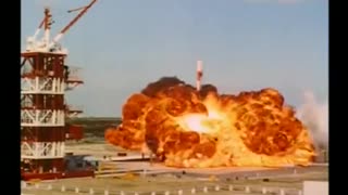 Vanguard TV3 Rocket Launch Explosion 1957