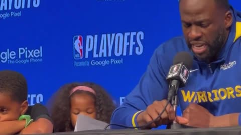 Sports // Golden State Warriors Draymond Green's cute kids took over his interview