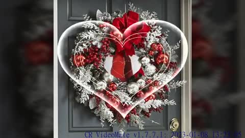 Trending diy Christmas wreath Red and white wreath decoration ideas