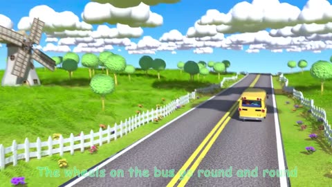 Bounce along in the bus all over town with this favorite nursery rhyme!