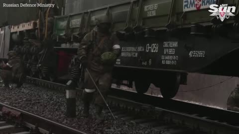 Russia deploys armoured train for reconnaissance and demining tasks in Ukraine