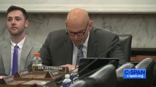Senator Fetterman Struggles To Get Through His Opening Statement