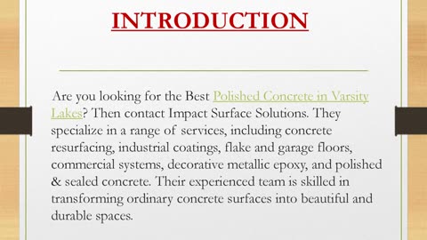 Best Polished Concrete in Varsity Lakes