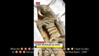 HOAX MAYBE? What the 😆 🤣 😂 Mexican alien turns out to be cake 🎂