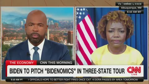 CNN Challenges Karine Jean Pierre to Explain Biden's Bad Poll Numbers on Economy