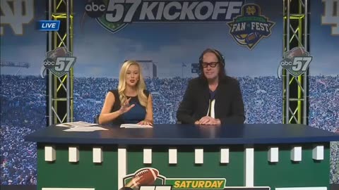 September 2016 - Todd Rundgren Visits South Bend Notre Dame Kickoff Show