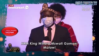 HRM KING WILLARD MSWATI GOMANI, MALAWI, PAYING TRIBUTE TO PROPHET TB JOSHUA
