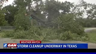 Storm cleanup underway in Texas