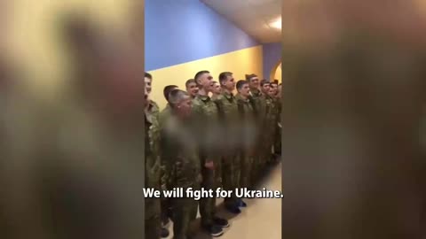 In Ukraine Children and adults giving Nazi salutes