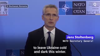 NATO Chief Accuses Putin of 'Weaponizing Winter'