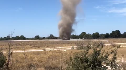 Large Dust Devil Spotted Near Perth, Australia