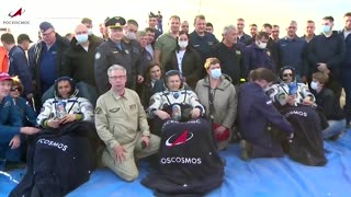 U.S. astronaut Rubio, Russian cosmonauts return to Earth