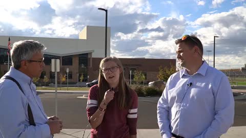 Wyoming State Senator with Arrested Honor Roll Student for non-compliance with covid tyranny.