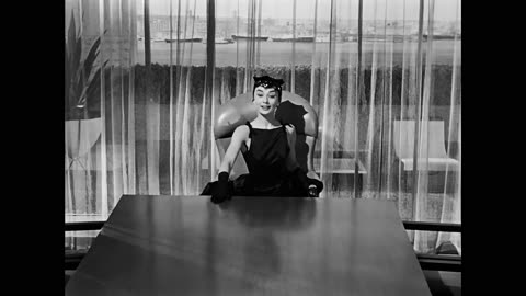 Audrey Hepburn Sabrina 1954 Chair Scene remastered 4k