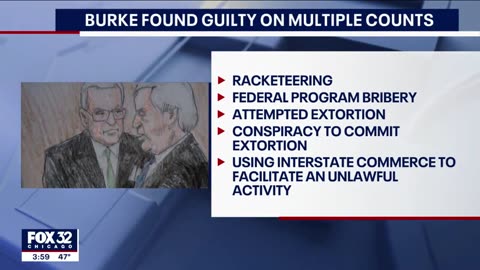 Top Chicago democrat has been found guilty of 13 federal corruption charges.