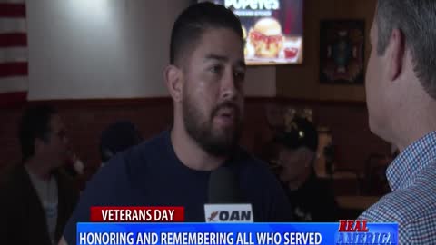 Real America 'Honoring And Remembering All Who Served' Dan Ball W/ Anthony Christopher Medrano